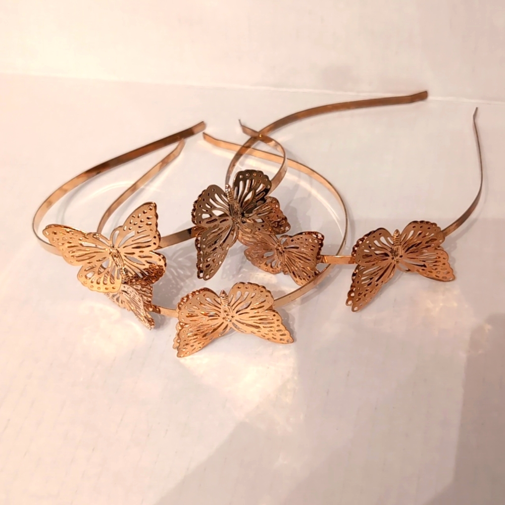 Gold Butterfly Headband